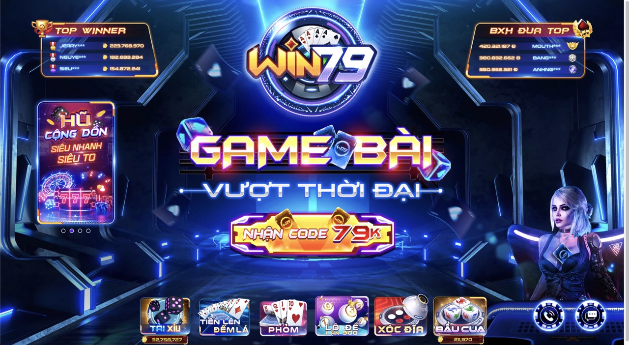 Win79 - Cổng game đổi thưởng online uy tín Việt Nam